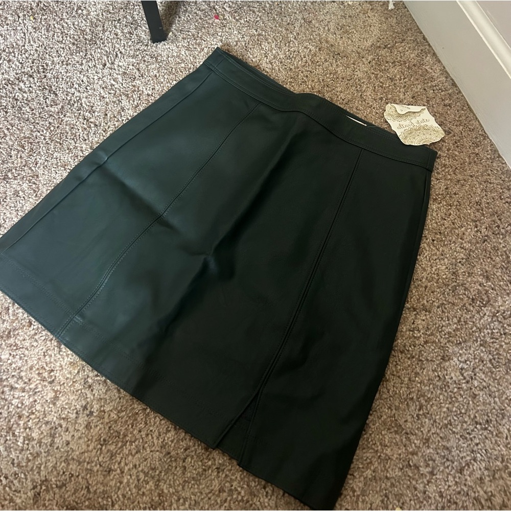 Altar’d State Minister green leather skirt size SMALL